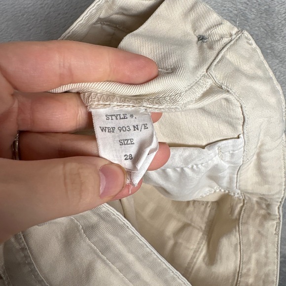 Polo Jeans Co Ralph Lauren Women Cargo Pants Beige Size 28 Utility Casual Y2K - Picture 7 of 10